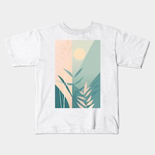 Springtime Garden Abstract Minimalism Kids T-Shirt